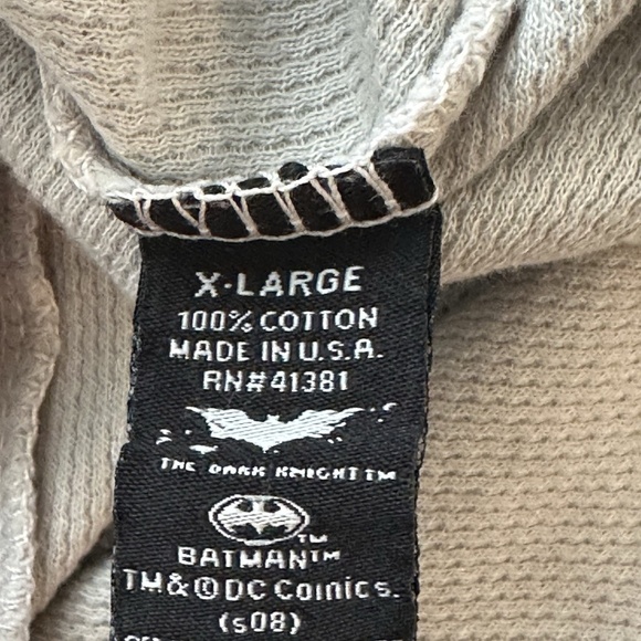 Salvage Joker Smile Face Gray Long-Sleeve Sweatshirt Mens XL 2008 DC Comics - Picture 12 of 12